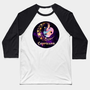 Capricorn Zodiac Sign Horoscope Baseball T-Shirt